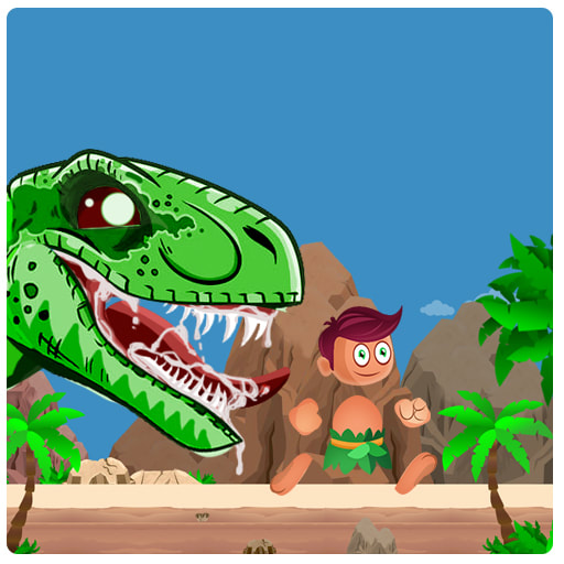 Caveman In Dino Island cover